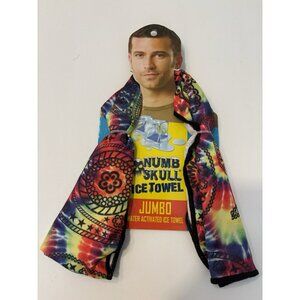 Numb Skull Ice Towels Tie Dye Water Activated Cooling, reusable, 39"X 12"